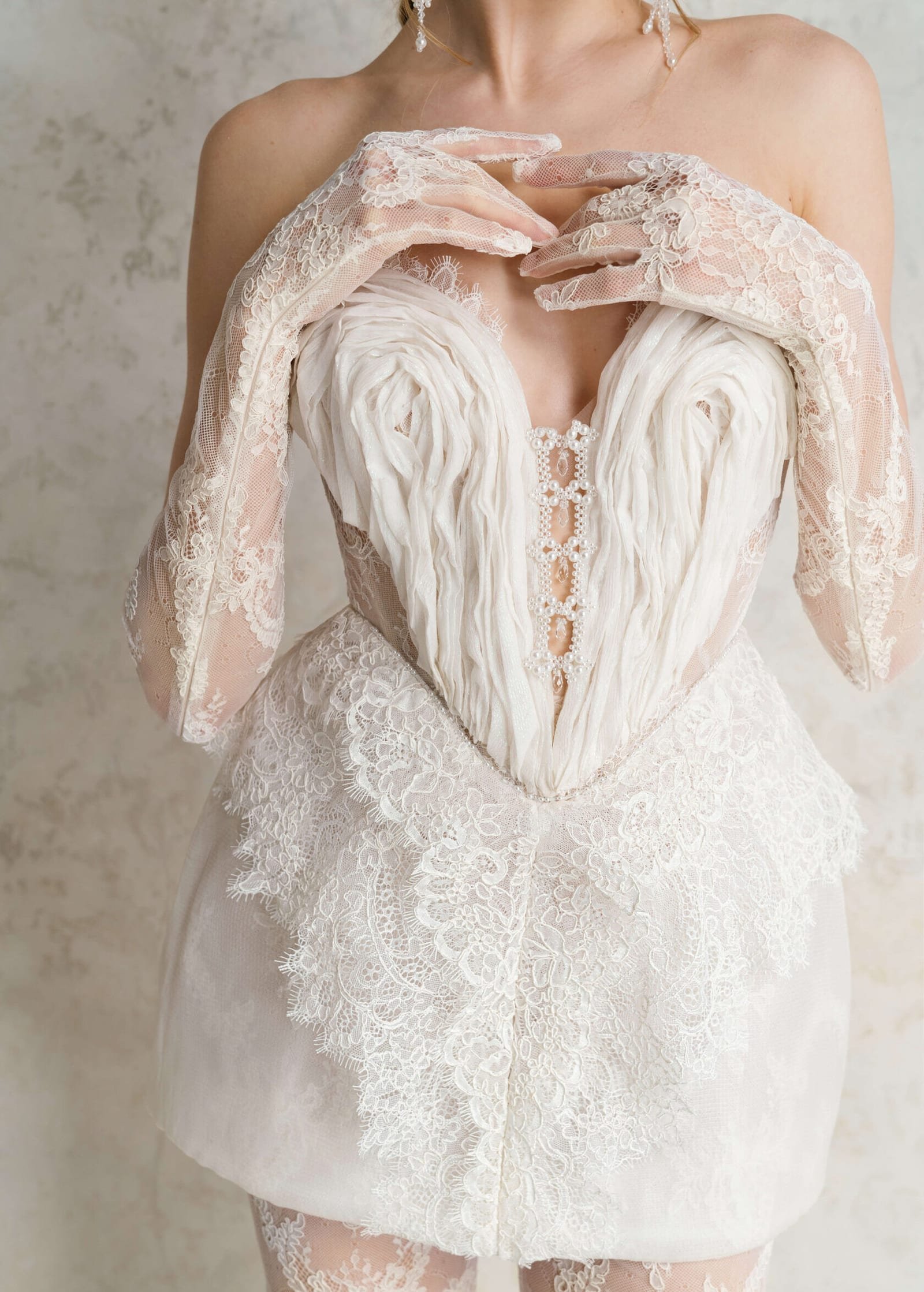 Ammonite wedding dress by Rara Couture — thumbnail 3